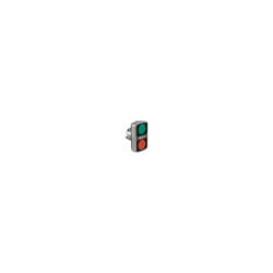 Schneider Electric - Testa pulsante doppia + pilota verde/rosso senza marcatura IP66