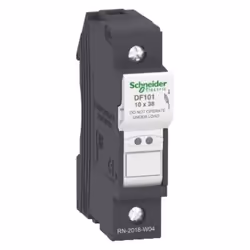 Portafusibile Telemecanique Schneider TeSys DF, per protezione dei circuiti di controllo e dei trasformatori , con le seguent ...