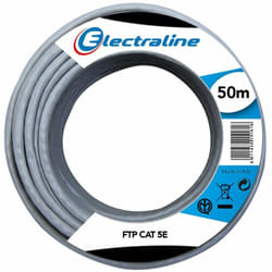Electraline - 101843 Cavo di Rete Ethernet ftp cat5E, 50 Metri