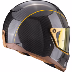 Scorpion EXO-HX1 Carbon SE Solid Gold Casco, nero-oro, dimensione M per uomo - Vista aggiuntiva 3