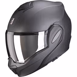 Scorpion Exo-Tech Evo Solid Casco in carbonio, nero, dimensione L per uomo