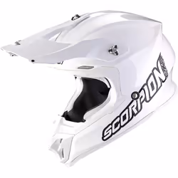 Scorpion VX-16 Evo Air Solid Casco Motocross, bianco, dimensione M per uomo - Vista aggiuntiva 2