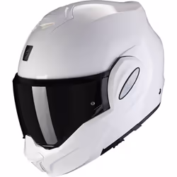 Scorpion Exo-Tech Evo Solid Casco, bianco, dimensione M per uomo