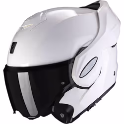 Scorpion Exo-Tech Evo Solid Casco, bianco, dimensione M per uomo
