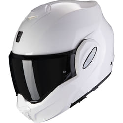 Scorpion Exo-Tech Evo Solid Casco, bianco, dimensione L per uomo