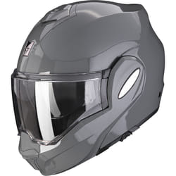 Scorpion Exo-Tech Evo Solid Casco, grigio, dimensione M per uomo