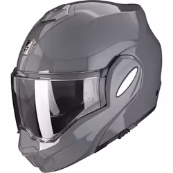 Scorpion Exo-Tech Evo Solid Casco, grigio, dimensione M per uomo