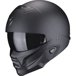Scorpion EXO-Combat II Solid Casco, nero, dimensione XS 54 55 per uomo