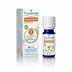 Integratore alimentare formulato esclusivamente con olio essenziale di arancia dolce biologico utile per l'eliminazione dei g ...
