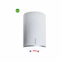 Scaldabagno elettrico, con capacità di 10 litri, il montaggio è sopralavello e l'assorbimento di 1200 watt consente di ottene ...