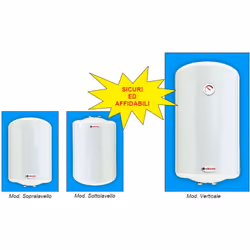 SCALDACQUA ELETTRICO SOTTOLAVELLO LT. 15 SOTTOLAVELLO 1200 WATT ATLANTIC Accumulo in acciaio vetrificato con titanio e rame p ...