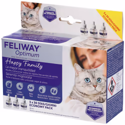 Feliway Optimum Ricariche di Feromoni per Gatti 3x48ml
