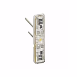 Indicatori luminosi. Collegamento mediante assemblaggio diretto. Lampada esente da manutenzione (LED). Colore bianco. Consumo ...
