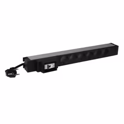 Middle Atlantic Products 646831, Basic, 1U, Alluminio, Nero, 6 presa(e) AC, Accoppiatore C13, Accoppiatore C19