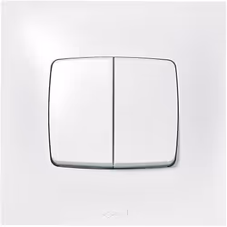 Neptune doppio passaggio avanti e indietro da Legrand. Colore: bianco. Intensità; : 10 ampere. Potenza massima: 2.300 watt a  ...