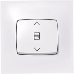 Interruttore per tapparelle di Legrand. Colore: bianco. Collegamento tramite terminale automatico dopo la semplice spellatura ...
