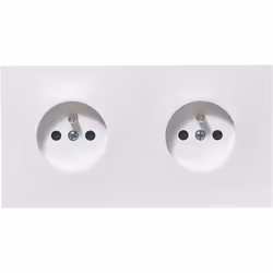 Legrand Neptune presa doppia 2 poli + terra. Colore: bianco. Intensità; : 16 ampere. Potenza massima: 3.680 watt a 230 volt.  ...