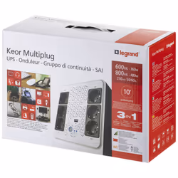 Legrand Keor ASI MULTIPLUG 600 GR gruppo di continuità (UPS) A linea interattiva 0,6 kVA 360 W 6 presa(e) AC - Vista aggiuntiva 5