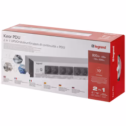 Legrand Keor UPS PDU 800VA GR/IT INPUT 8 IEC OUTPUT gruppo di continuità (UPS) Standby (Offline) 0,8 kVA 480 W 16 presa(e) AC - Vista aggiuntiva 5
