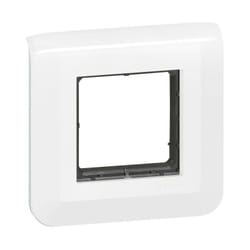 Supporto a vite e piastra singola Mosaico Legrand bianco Legrand