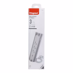 Legrand 0 494 06 prolunghe e multiple 1 m 3 presa(e) AC Interno Alluminio