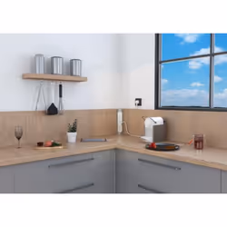 Legrand 0 494 06 prolunghe e multiple 1 m 3 presa(e) AC Interno Alluminio - Vista aggiuntiva 4