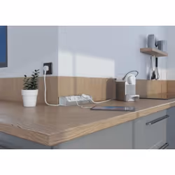Legrand 0 494 06 prolunghe e multiple 1 m 3 presa(e) AC Interno Alluminio - Vista aggiuntiva 5
