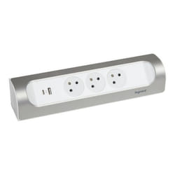 Legrand 0 494 09 prolunghe e multiple 3 presa(e) AC Interno Alluminio