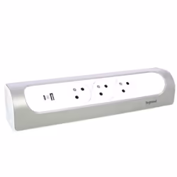 Legrand 0 494 09 prolunghe e multiple 3 presa(e) AC Interno Alluminio
