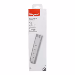 Legrand 0 494 09 prolunghe e multiple 3 presa(e) AC Interno Alluminio - Vista aggiuntiva 4
