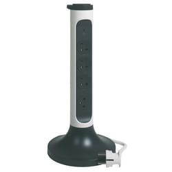Legrand 049410 prolunghe e multiple 2 m 4 presa(e) AC Interno Grigio, Bianco