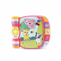 VTech Baby SUPER LIVRE ENCHANTÉ DES LOULOUS (ROSE), 0,5 anno/i, Mini Stilo AAA, Plastica, Multicolore