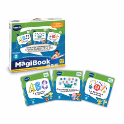 VTech MagiBook Mes apprentissages de Grande Section, CP et CE1 (ABC À la découverte de l'Alphabet, À la découverte des scienc ...