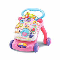 VTech Super Trotteur Parlant 2 En 1 Rose, 0,75 anno/i, Batterie richieste, Stilo AA, Rosa