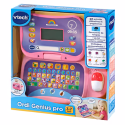VTech Jouets Electroniques Educatifs ORDI GENIUS PRO ROSE - Vista aggiuntiva 6