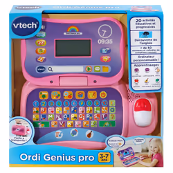 VTech Jouets Electroniques Educatifs ORDI GENIUS PRO ROSE - Vista aggiuntiva 7