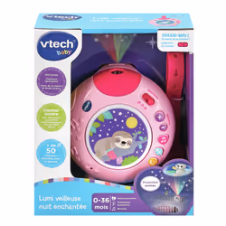 VTech Baby LUMI VEILLEUSE NUIT ENCHANTEE ROSE luce da notte per bambino Rosa - Vista aggiuntiva 4