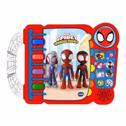 VTech Jouets Electroniques Educatifs LE LIVRE-JEU EDUCATIF DE SPIDEY, 3 anno/i, Batterie richieste, Stilo AA, Plastica, Multi ...
