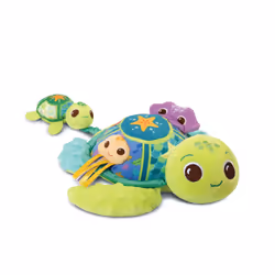 VTech Play Green JUJU, MAMAN TORTUE ÉVEIL DES SENS (BOUTEILLES PLASTIQUES RECYCLÉES), 0,5 anno/i, Batterie richieste, Mini St ...