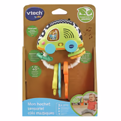 VTech Play Green MON HOCHET SENSORIEL CLES MAGIQUES (PLASTIQUE A BASE DE PLANTES) - Vista aggiuntiva 4