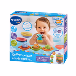 VTech Baby COFFRET DE BAIN EMPILO RIGOLO Multicolore - Vista aggiuntiva 7