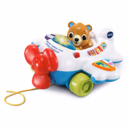 VTech Baby SUPER AVION DES P'TITS LOULOUS, 0,75 anno/i, Batterie richieste, Mini Stilo AAA, Plastica, Multicolore