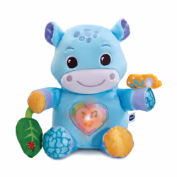 VTech Baby THÉO, MON HIPPO CALIN, 0,25 anno/i, Batterie richieste, Mini Stilo AAA, Tessuto, Blu