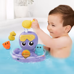VTech Baby MA PIEUVRE TOUPIE DE BAIN Multicolore