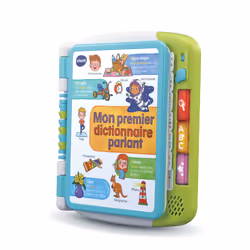 VTech Jouets Electroniques Educatifs MON PREMIER DICTIONNAIRE PARLANT, 3 anno/i, Stilo AA, Plastica, Multicolore