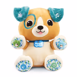 VTech Baby NOUGAT, MON AMI PATTES MAGIQUES, 1 anno/i, Batterie richieste, Stilo AA, Tessile, Marrone
