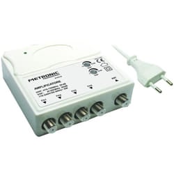 Metronic - amplificatore segnale antenna tv vhf uhf da interno 30db 5g 1 ingresso 4 uscite
