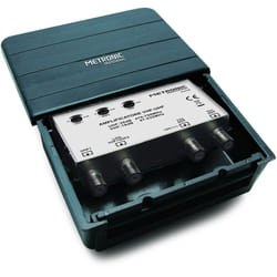Metronic - Amplificatore tv da esterno. 2 ingressi/2 uscite professiona