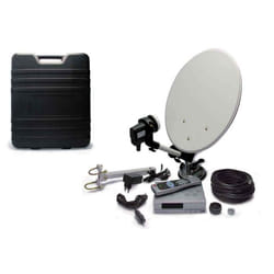 Metronic 428100 set-top box TV Satellite Nero, Argento