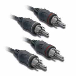 Metronic 470066, 2 x RCA, Maschio, 2 x RCA, Maschio, 4 m, Nero